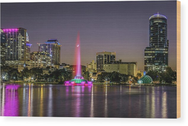 Lake Eola Wood Print featuring the photograph City Beautiful by Jaime Mercado