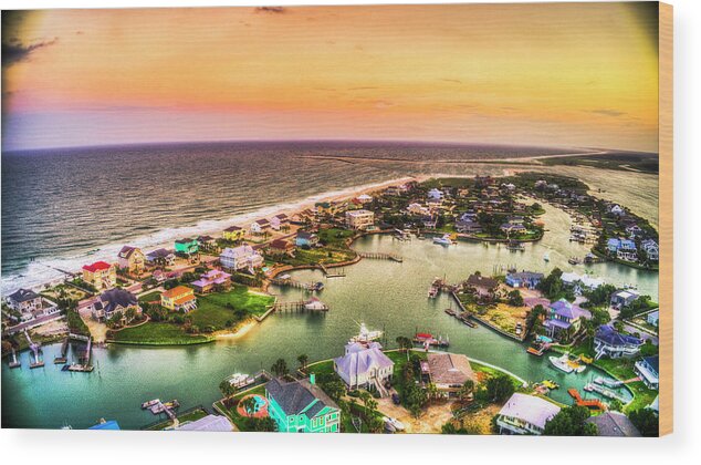 Sunset Wood Print featuring the photograph Colorful Point Sunset by Robbie Bischoff