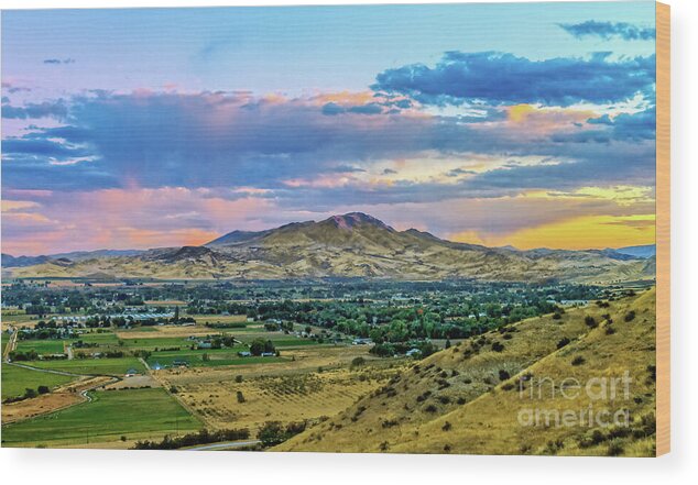 Gem County Wood Print featuring the photograph Colorful Valley by Robert Bales