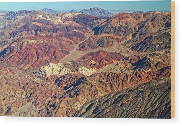 Death Valley Wood Print featuring the photograph Colors of the California Desert by Waterdancer 