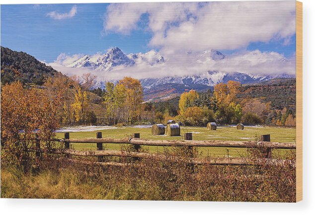 Double Rl Ranch Wood Print featuring the photograph Double RL Ranch by Priscilla Burgers