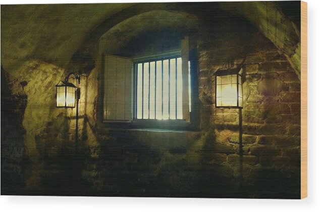 Dungeon Wood Print featuring the photograph Downtown Dungeon by Sherry Kuhlkin