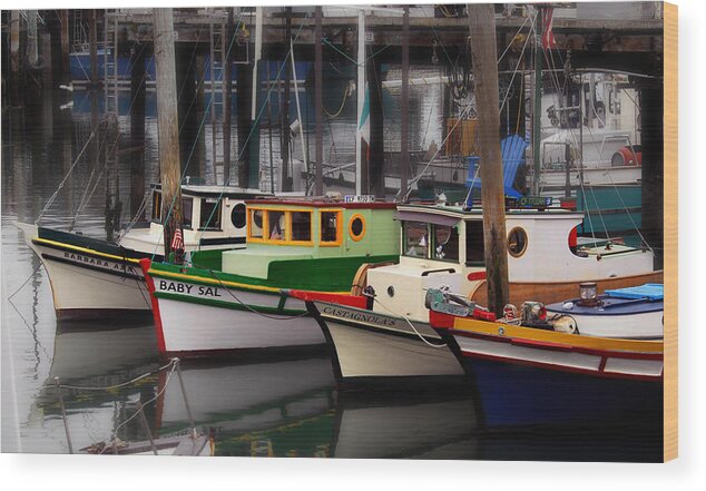 Boats Wood Print featuring the photograph Fisherman's Wharf by Craig Incardone