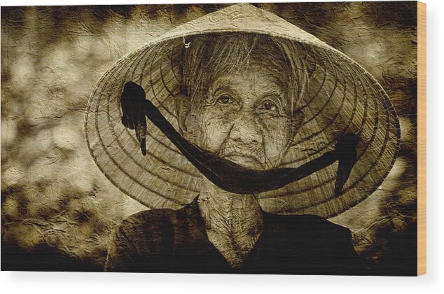 Vietnamese Wood Print featuring the photograph Gentle Soul by Cameron Wood