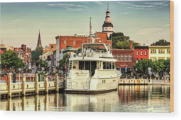 Annapolis Wood Print featuring the photograph Good Morning Annapolis by Walt Baker