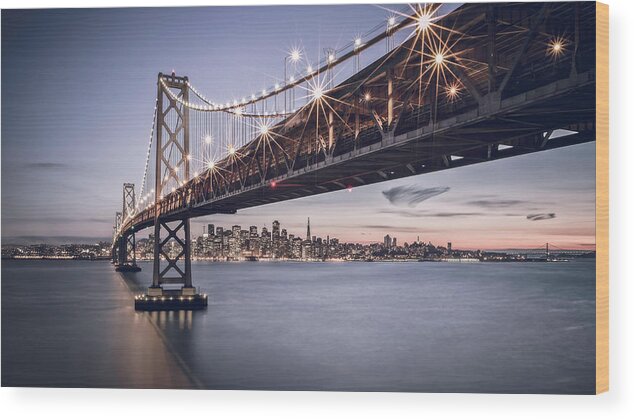 America Wood Print featuring the photograph Gotham city by Eduard Moldoveanu