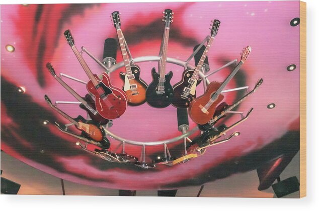 Hard Rock Wood Print featuring the photograph Guitar Heaven by Darrell Foster
