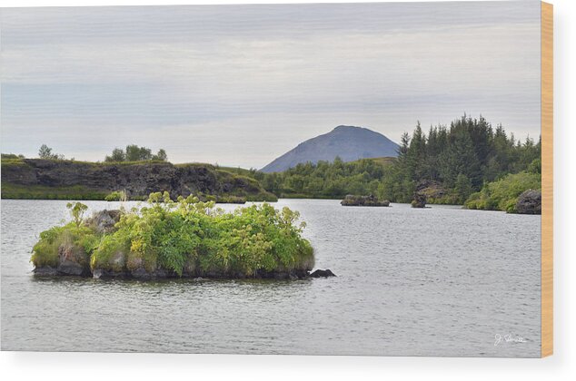Iceland Wood Print featuring the photograph In an Iceland Lake by Joe Bonita