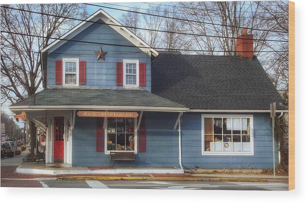 Jones Hardware Wood Print featuring the photograph Jones Hardware, a Pequannock Legend by Christopher Lotito
