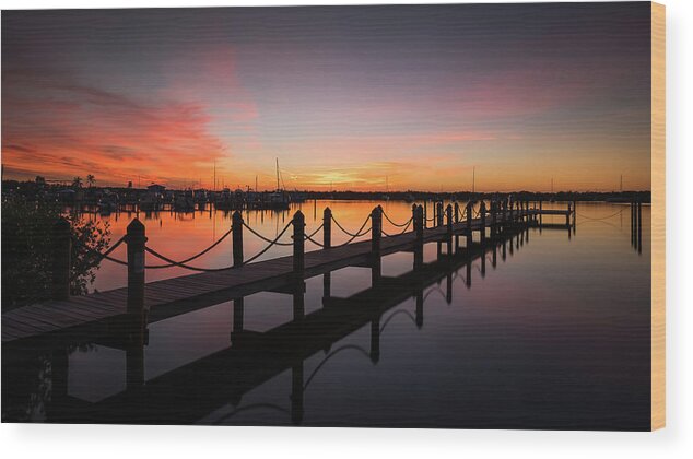 Beautiful Wood Print featuring the photograph Key Largo sunset - Florida, United States - Travel photography by Giuseppe Milo