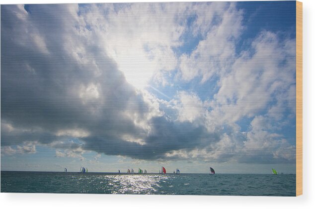 Key West Wood Print featuring the photograph Key West Racing Vista by Steven Lapkin