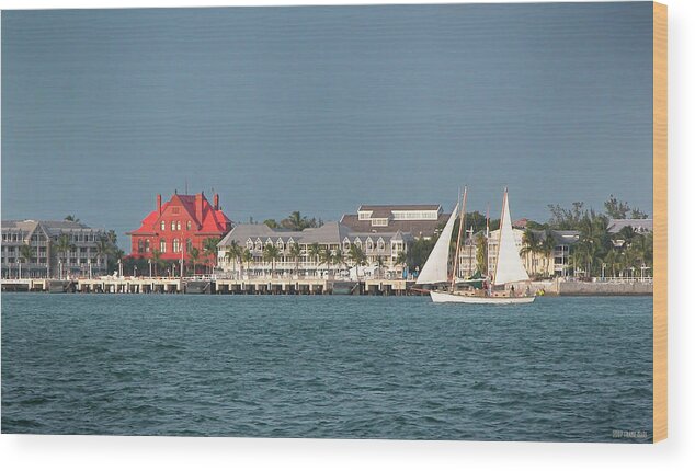 Historical Wood Print featuring the photograph Key West Shoreline by Frank Mari