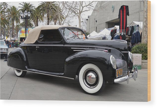 Lincoln Wood Print featuring the photograph Lincoln Zephyr CV by Bill Dutting