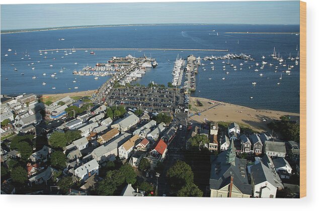 Cape Cod Wood Print featuring the photograph MacMillan Wharf, Provincetown by Thomas Sweeney