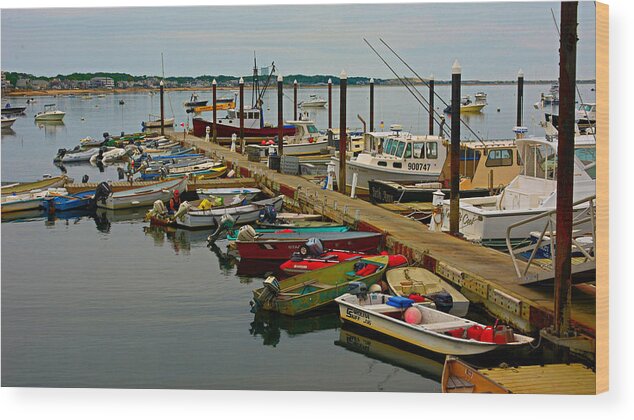 Cape Cod Wood Print featuring the photograph Many Boats by Alison Belsan Horton
