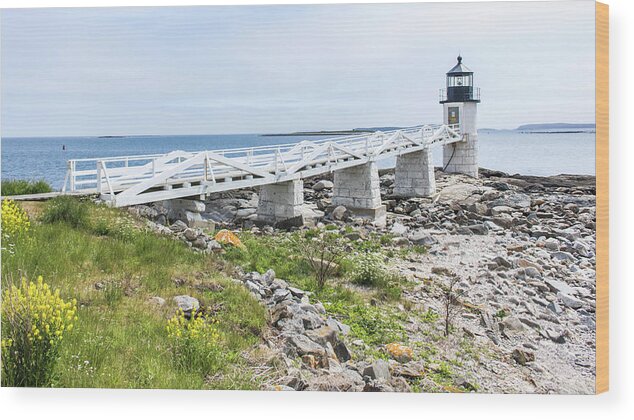 Marshall Point Lighthouse Wood Print featuring the photograph Marshall Point Lighthouse by Holly Ross