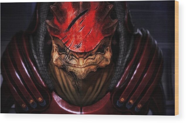 Mass Effect 3 Wood Print featuring the digital art Mass Effect 3 by Maye Loeser