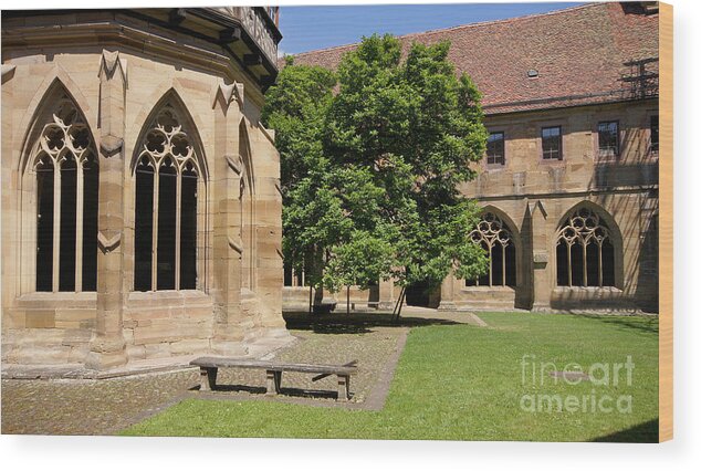 Prott Wood Print featuring the photograph Maulbronn monastery 2 by Rudi Prott