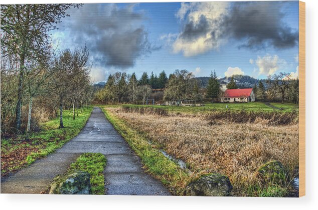  Wood Print featuring the photograph MLK Park, Corvallis Oregon by Wendell Ward