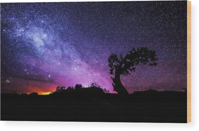 Moab Skies Wood Print featuring the photograph Moab Skies by Chad Dutson