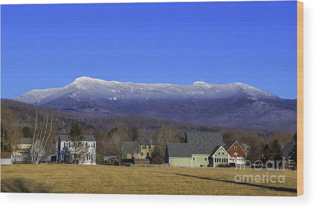 Vermont Wood Print featuring the photograph Mount Mansfield by Scenic Vermont Photography