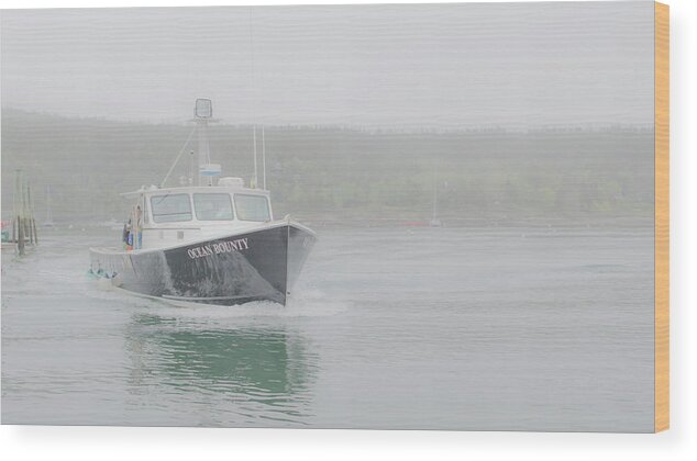 Maine Wood Print featuring the photograph Ocean's Bounty by Holly Ross
