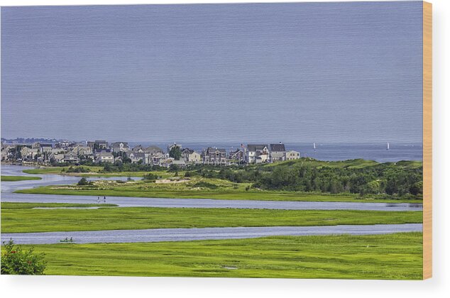 July Wood Print featuring the photograph On A Clear Day - Rexhame Humarock by Kate Hannon