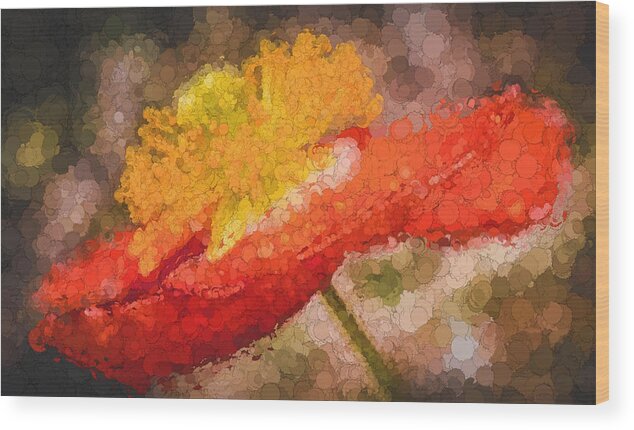 Poppy Wood Print featuring the photograph Orange Poppy by Cathy Donohoue