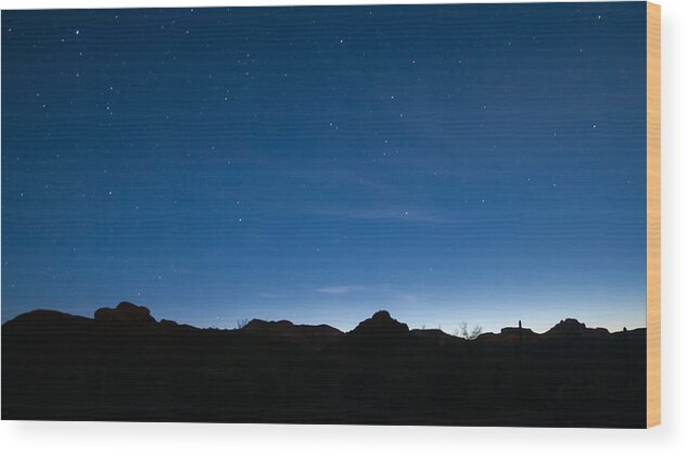 Arizona Wood Print featuring the photograph Peralta Trail at Sunrise by Monte Stevens