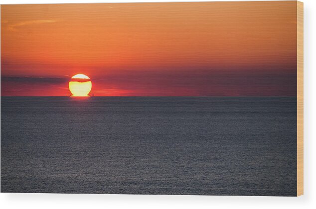 Sunset Wood Print featuring the photograph Pour Some Sunset by Charles McCleanon