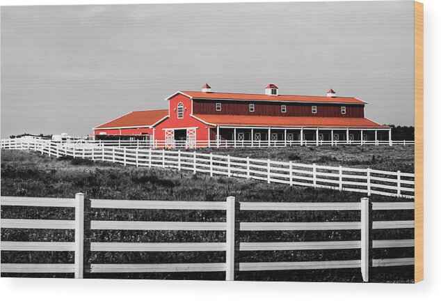 Barn Wood Print featuring the photograph Red Barn by Parker Cunningham