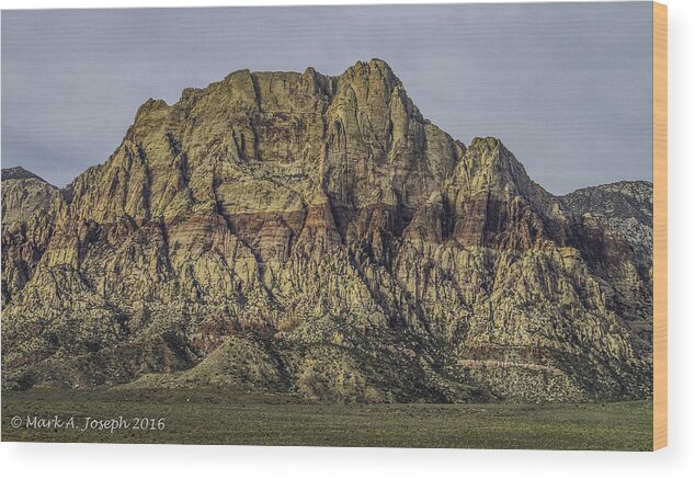 Red Rocks Canyon Wood Print featuring the photograph Red Rocks by Mark Joseph