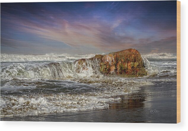 Fine Art Wood Print featuring the photograph Rockin' the Coast by Bill Posner