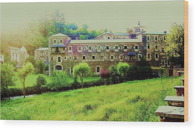 Samos Monastery Wood Print featuring the photograph Samos Monastery by HweeYen Ong