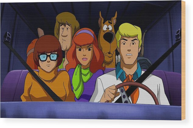 Scooby-doo Wood Print featuring the digital art Scooby-Doo by Maye Loeser