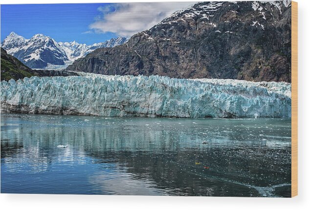 Alaska Wood Print featuring the photograph Size Perspective no Margerie Glacier by John Hight