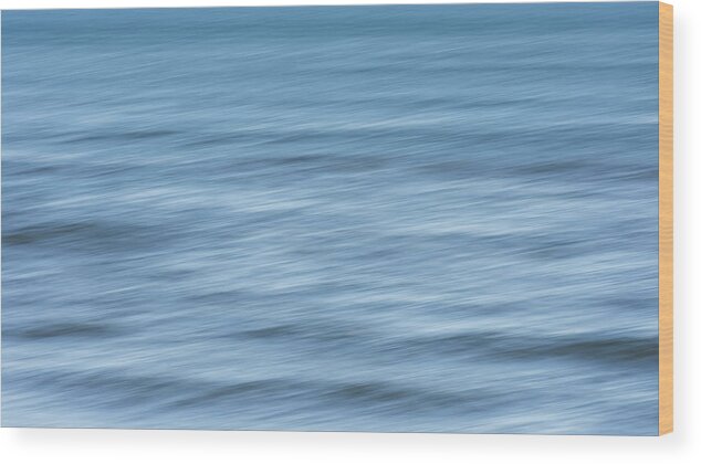 Terry D Photography Wood Print featuring the photograph Smooth Blue Abstract by Terry DeLuco