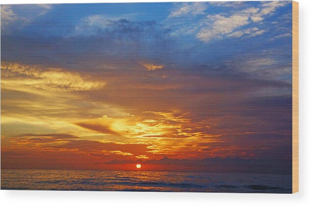 Sun Wood Print featuring the photograph Sunrise Palette by Lawrence S Richardson Jr