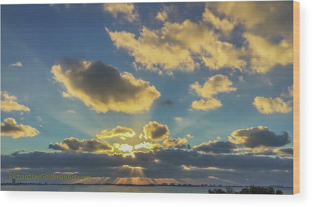 Iphone Wood Print featuring the photograph Sunset Sarasota Bay by Richard Goldman