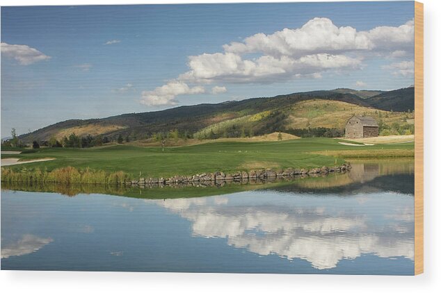 Golf Wood Print featuring the photograph Teton Springs by Ronnie And Frances Howard