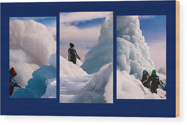 Landscape Wood Print featuring the photograph The Explorers by Steve Karol
