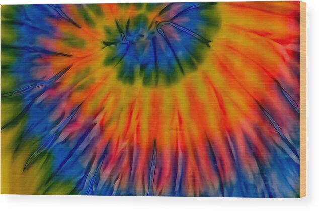 Colorful Pastels Wood Print featuring the photograph Tie Dye by Dennis Dugan