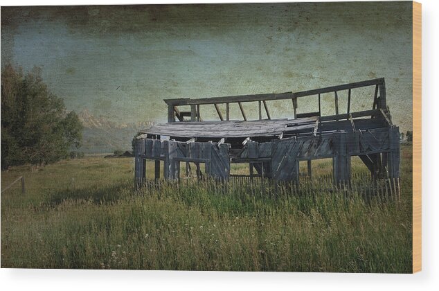 Inspirational Photography Wood Print featuring the photograph Under Destruction by Alan Kepler