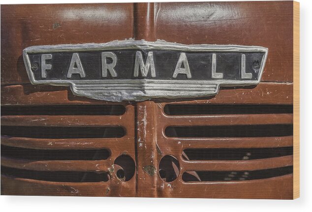 Farmall Tractor Wood Print featuring the photograph Vintage Farmall Tractor by Scott Norris
