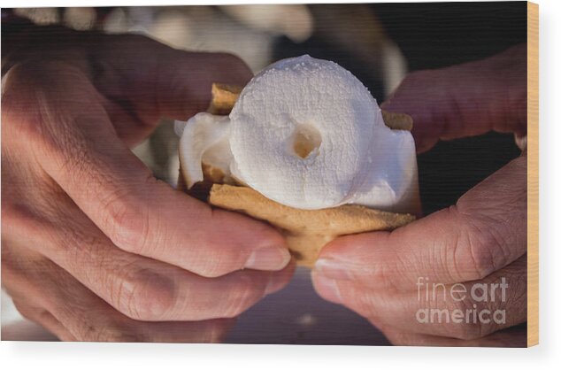 Roasting Wood Print featuring the photograph Want S'more by Deborah Klubertanz