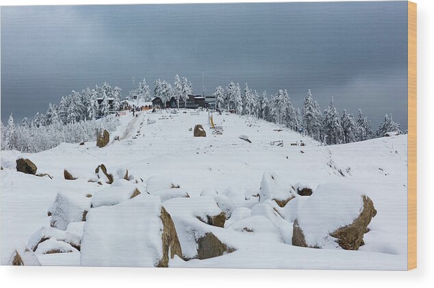 Outdoors Wood Print featuring the photograph Wurmberg, Harz Mountains by Andreas Levi