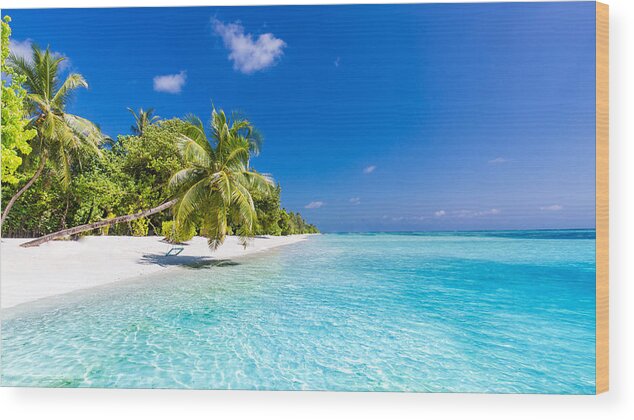 Landscape Wood Print featuring the photograph Luxury Summer Vacation And Holiday #1 by Levente Bodo