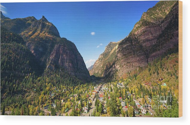 Ouray Wood Print featuring the photograph Ouray Colorado by Doug Sturgess