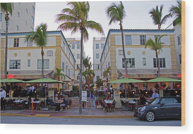 Art Deco Wood Print featuring the photograph Art Deco - South Beach - Miami Beach #15 by Richard Krebs