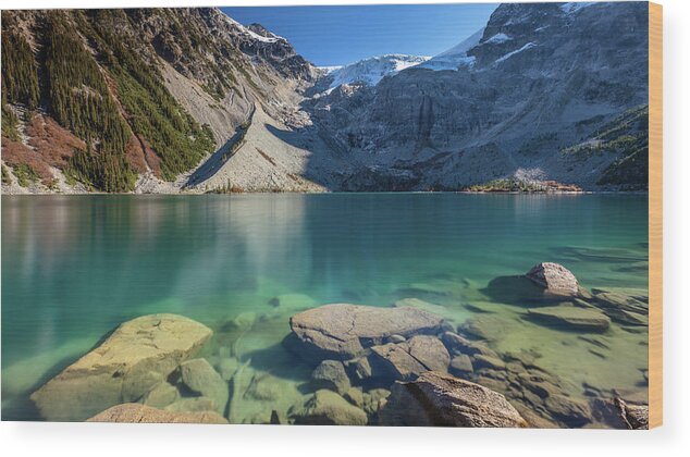 Lake Wood Print featuring the photograph A Gem in the Mountains by Pierre Leclerc Photography